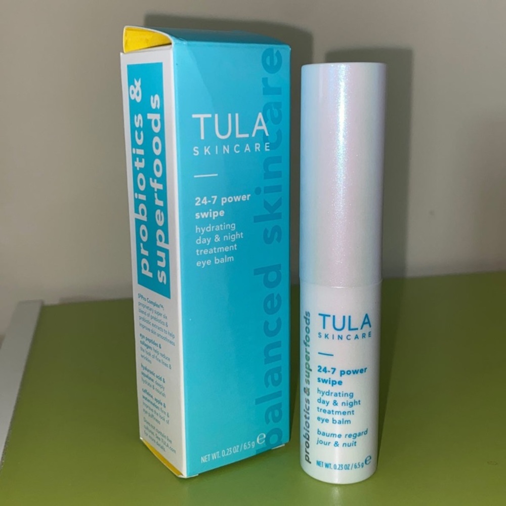 NIB - Tula Skincare 24-7 Power Swipe Eye Balm Hydrating Day & Night Treatment